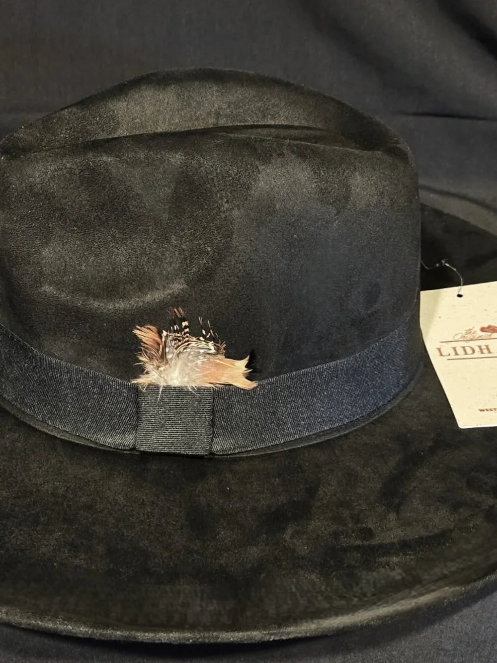 Lidhay Suede Fedora Hat – Brand New with Tags – Unisex